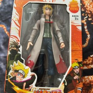 Naruto Action Figure with Red and Gray Outfit